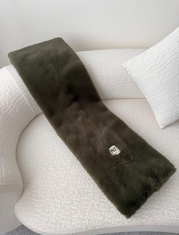 چانکی اسکارف خز Olive 🫒 