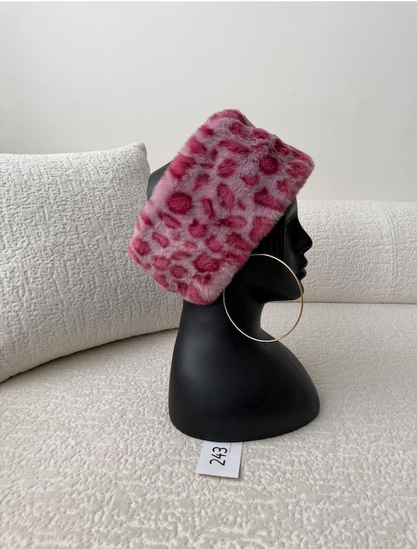 هدبند خز روسی Pink leo 🩷🐾