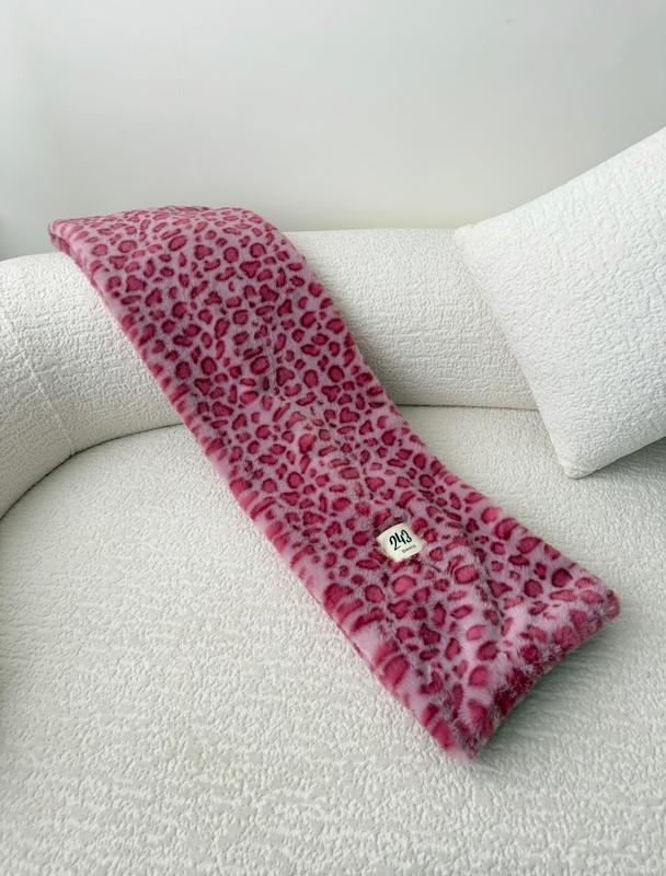 چانکی اسکارف خز Pink leo 🩷🐾