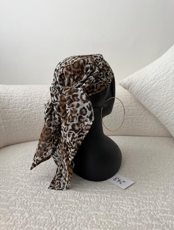 مینی اسکارف حریر پلنگی کد B 🐆