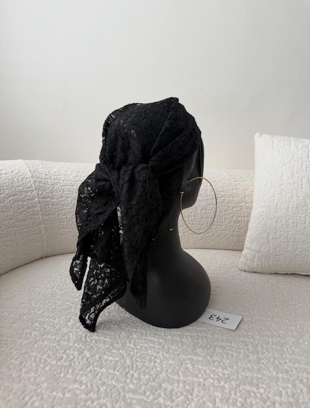 مینی اسکارف دانتل مشکی 🖤