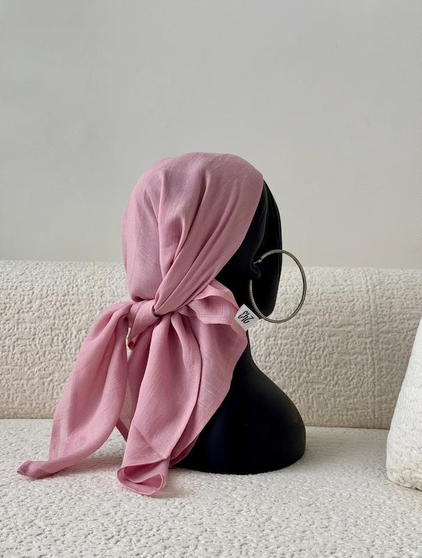 مینی اسکارف baby pink  🌸