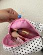 Polka makeup bag ( سفید خالخالی ) ⚪️