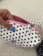 Polka makeup bag ( سفید خالخالی ) ⚪️