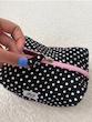 Polka makeup bag ( مشکی خالخالی ) ⚫️