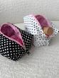 Polka makeup bag ( مشکی خالخالی ) ⚫️