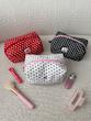 Polka makeup bag (قرمز خالخالی ) 🍓