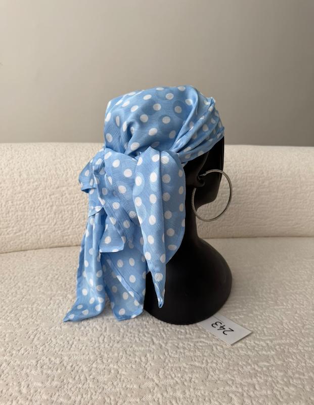 مینی اسکارف Blue polka 🩵☁️