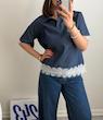 پولوشرت Denim Lace 🪽🩵