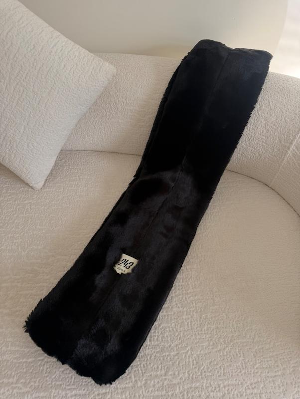 چانکی اسکارف خز Jet black 🐈‍⬛🖤
