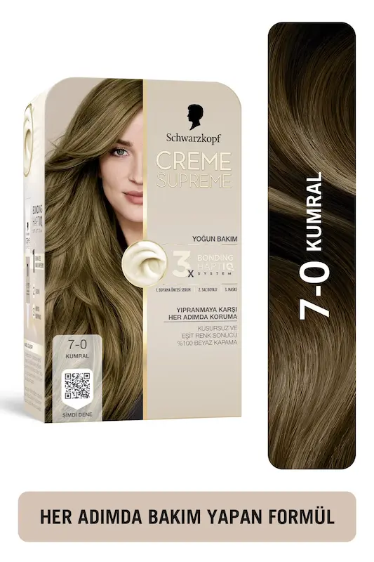 کیت رنگ مو شوارتسکف بلوند طبیعی 0-7 | schwarzkopf Creme Supreme