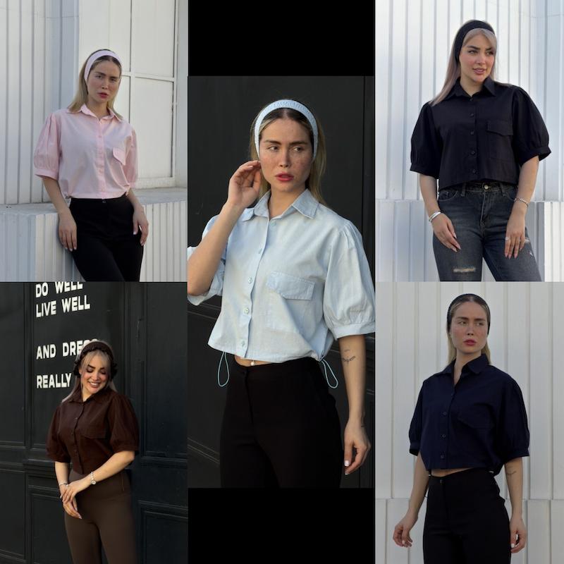 شومیز باکسی زنانه مدل رانیلا