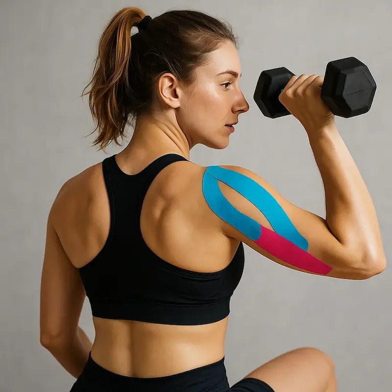 چسب کنزو تیپ آرس (ARES Kinesiology Tape) کره‌ای – چسب درمانی و ورزشی حرفه‌ای ضد حساسیت و ضد آب آراس