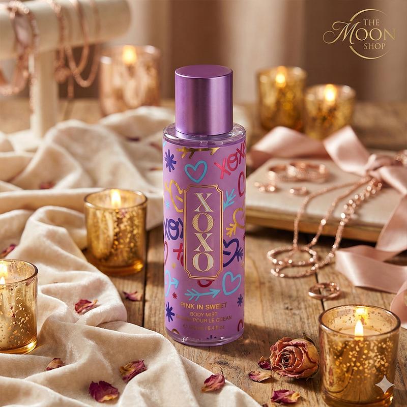 بادی اسپلش PINK in SWEET مدل XOXO | رایحه شیرین و میوه‌ای