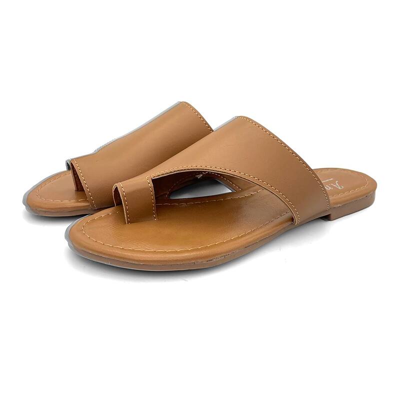 صندل زنانه مدل sandal - 0019_Cognac