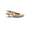 کفش مجلسی زنانه پاشنه دار 3 سانت مدل sandal - 0061_Creamy