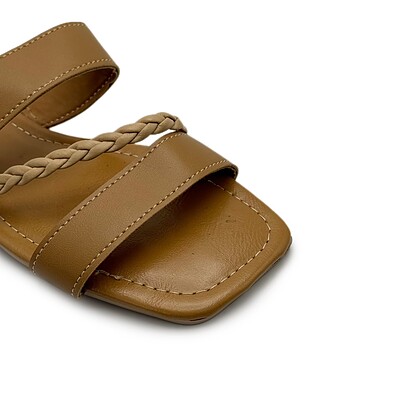 صندل زنانه مدل sandal - 0020_Cognac