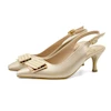 کفش مجلسی زنانه پاشنه دار 5 سانت  مدل 400922 _ sandal valentino