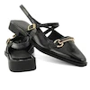 کفش کالج زنانه ورنی مدل Flat shoes - 0218 _ Black