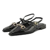 کفش کالج زنانه ورنی مدل Flat shoes - 0218 _ Black