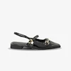 کفش کالج زنانه ورنی مدل Flat shoes - 0218 _ Black
