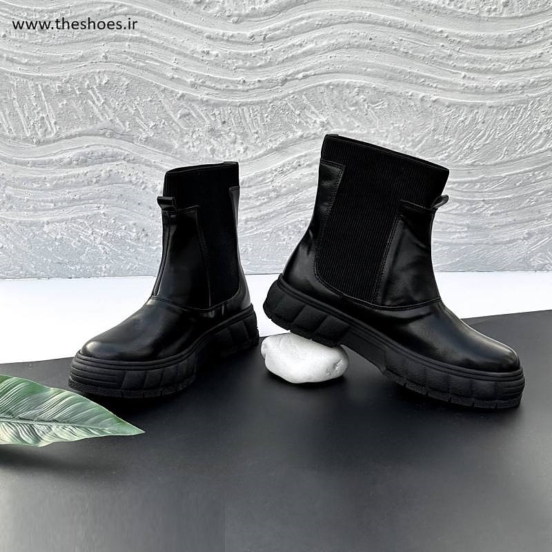 کفش نیم بوت زنانه مدل Stradivarius Flat Ankle Boots - BTB45