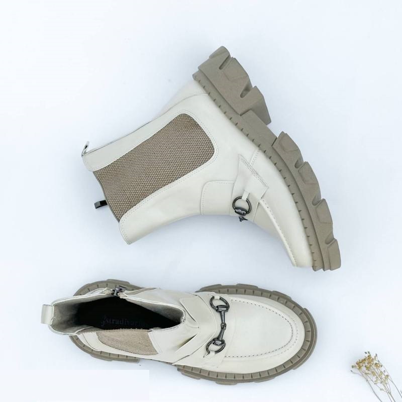 کفش نیم بوت زنانه مدل Stradivarius Flat Ankle Boots - BTCr41_F