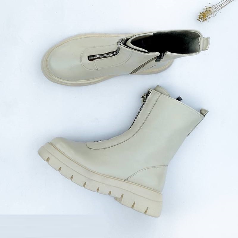 کفش بوت زنانه مدل 00008 - Stradivarius Flat Ankle Boots