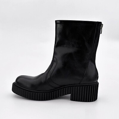 نیم بوت زنانه مدل Stradivarius Flat Ankle Boots  - BTB95