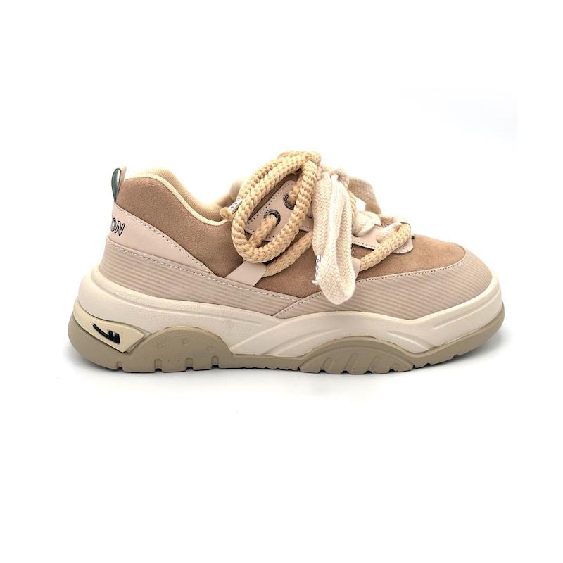 کفش اسپرت دخترانه مدل sneaker - 0024_Creamy White