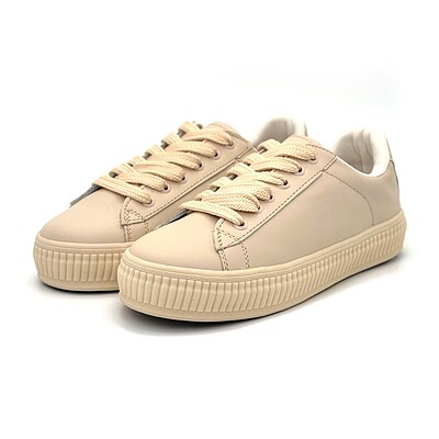 کفش اسپرت دخترانه مدل sneaker - 0021_Creamy