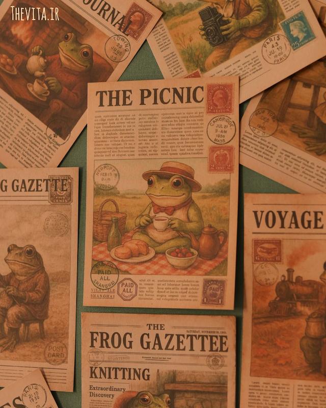 پک پوستر وینتیج frog کد 148