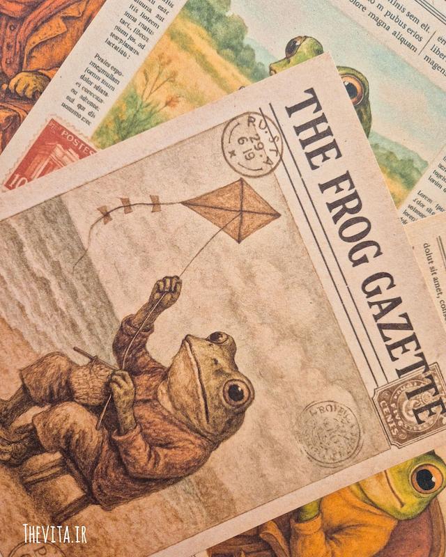 پک پوستر وینتیج frog کد 148
