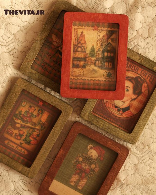 قاب عکس چوبی مینیاتوری کدهای 45 تا 49