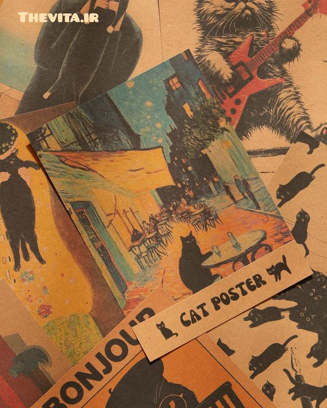 پک پوستر گربه کد 200