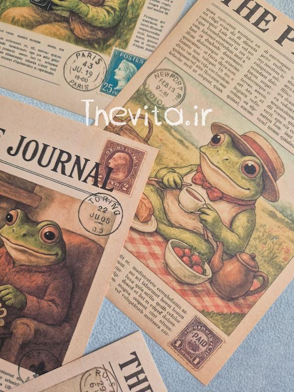 پک پوستر وینتیج frog کد 148