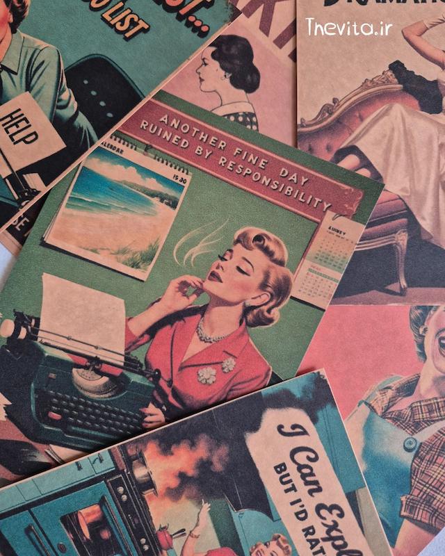 پک پوستر 50s lady کد 175