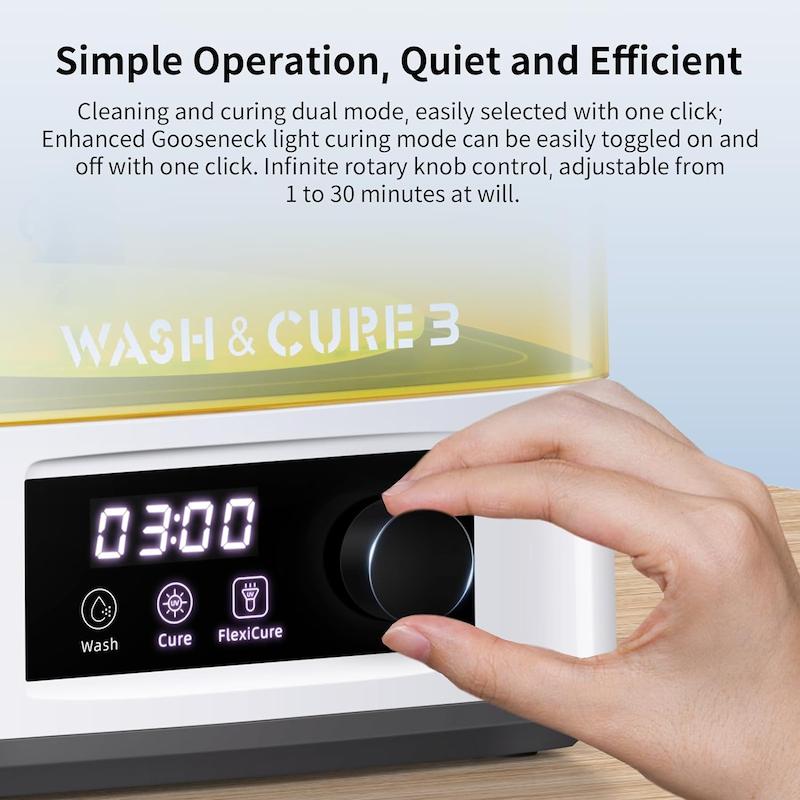دستگاه شستشو و پخت قطعات رزینی Wash and cure 3