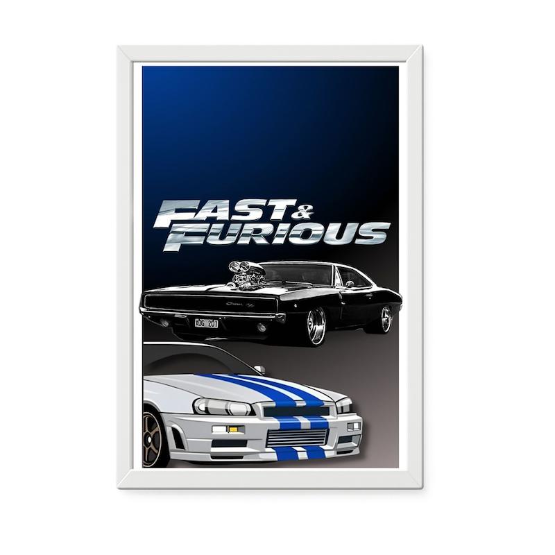قاب عکس طرح Fast & Furious (سریع و خشن)
