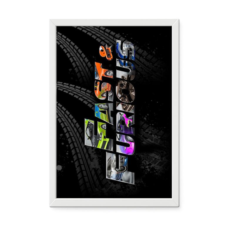 قاب عکس طرح Fast & Furious (سریع و خشن)