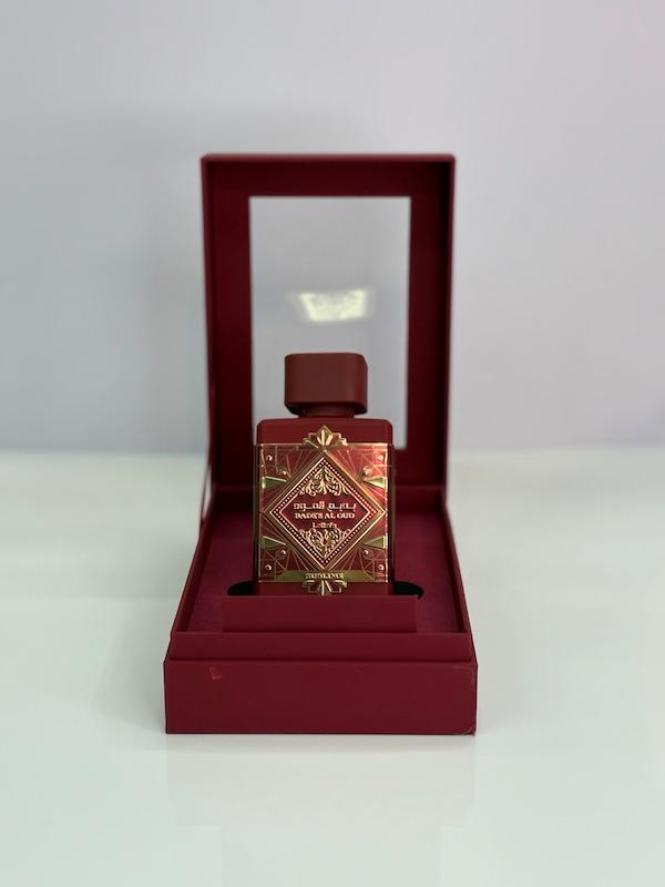 ادکلن لطافه مدل بدیع العود سابلیم ( قرمز )