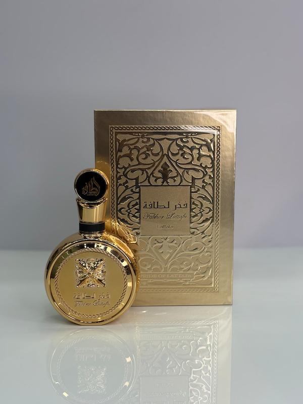 ادکلن لطافه مدل فخر طلایی