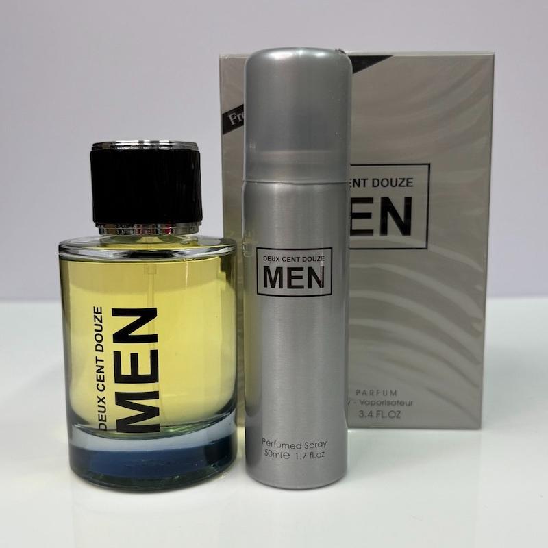 ادکلن مردانه فراگرنس ورد مدل دیوکس سنت دوز من ( 212 نقره ای) همراه با اسپری