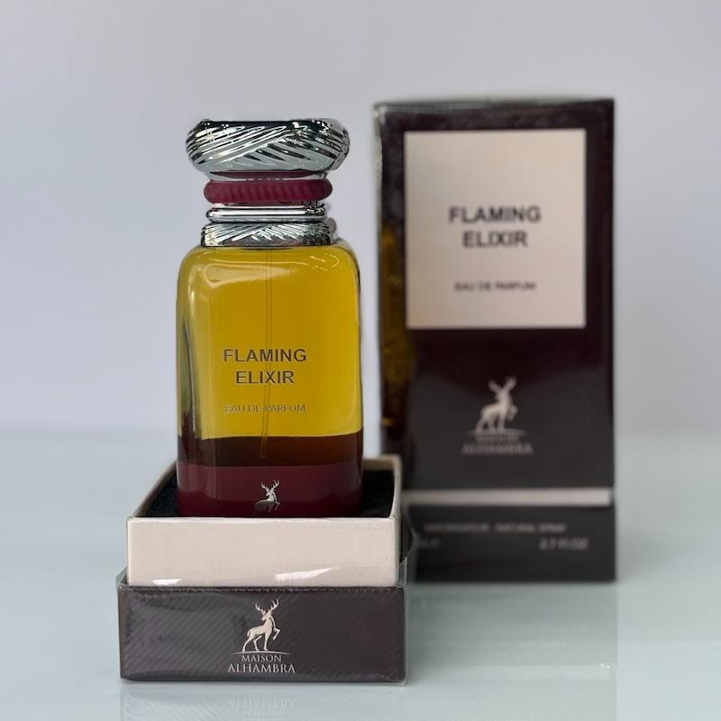 ادکلن الحمبرا مدل فلامینگ الکسیر ( تام فورد چری اسموک )