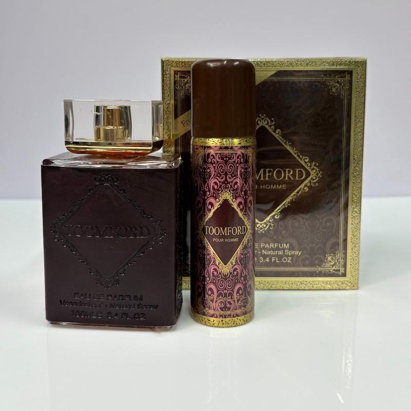 ادکلن مردانه فراگرنس ورد تام فورد پور هوم چرمی همراه با اسپری رایگان