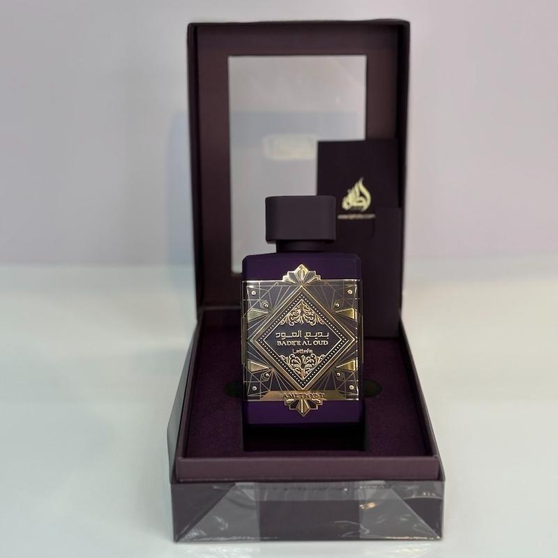 ادکلن لطافه مدل بدیع العود آمتیست ( بدیع العود بنفش )