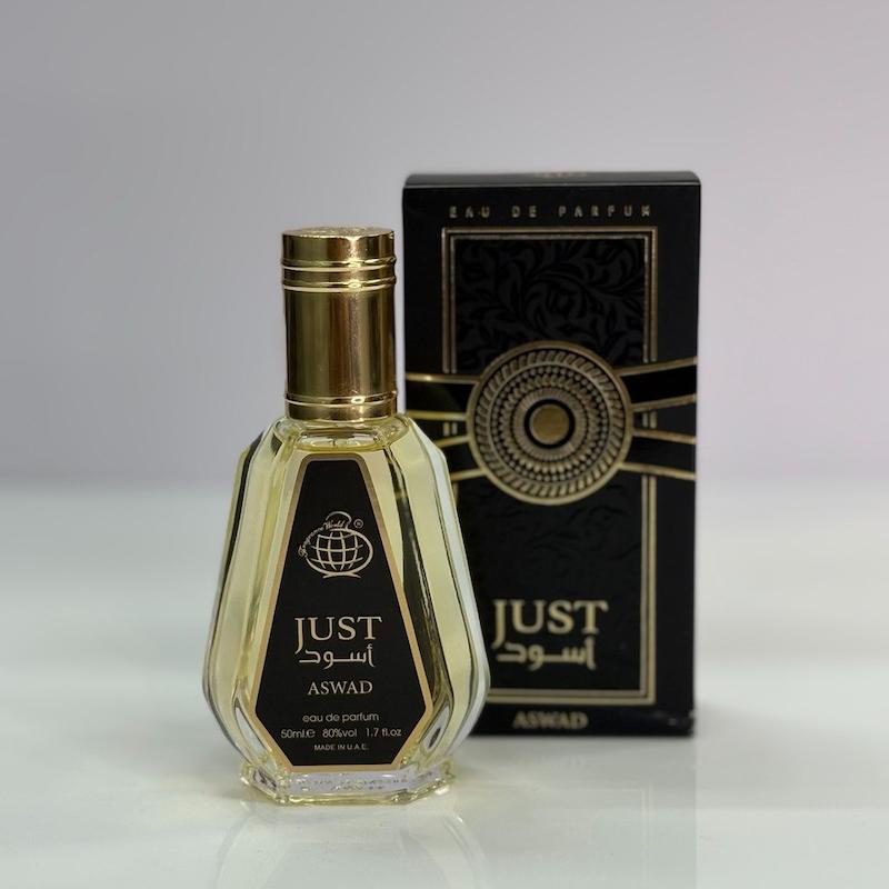 ادکلن 50 میل فراگرنس ورد مدل جاست اسود 