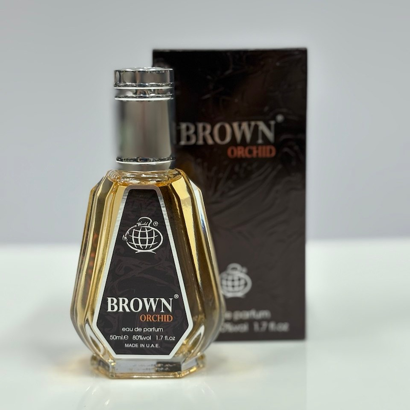 ادکلن 50 میل فراگرنس ورد مدل براون ارکید