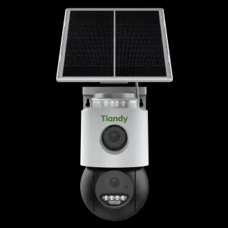 دوربین سیم‌کارتی خورشیدی TIANDY TC-H363N 9DA-4 | دوربین 4 مگاپیکسل 4G چرخشی برای باغ و ویلا