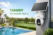 دوربین سیم‌کارتی خورشیدی TIANDY TC-H343K 9DA-4 | دوربین 4 مگاپیکسل 4G چرخشی برای باغ و ویلا